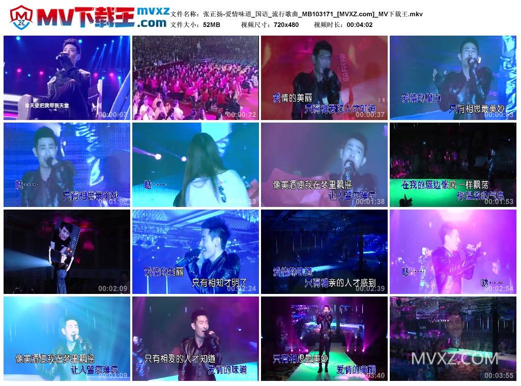 张正扬-爱情味道_国语_流行歌曲_MB103171